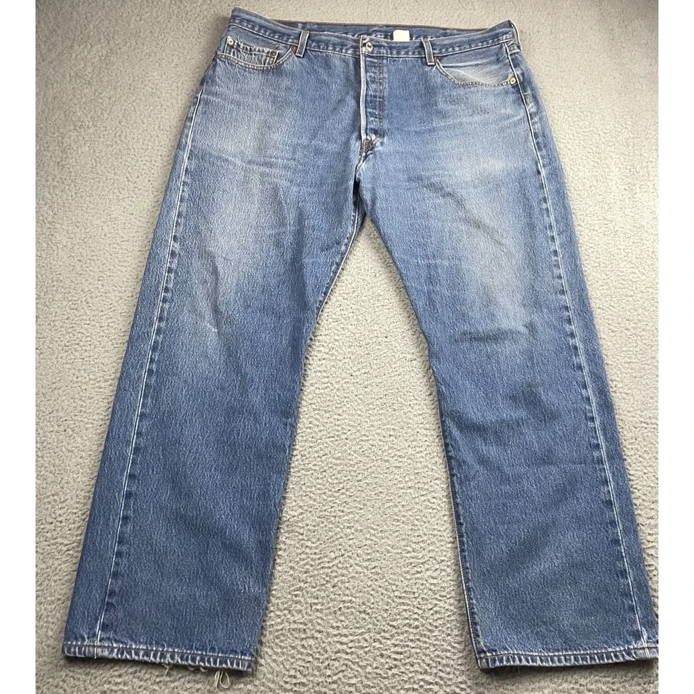 Vintage Levis 501xx Jeans 44x34 (39x31 actual) Blue Y2K Faded Light Wash